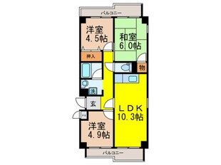 セントヒルズ東豊中の物件間取画像